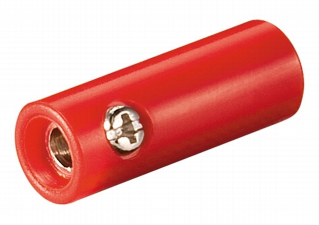 Banaan contrasteker ø4mm hardplastic - rood - Low Cost