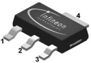 Mosfet P-ch 60V 1.9A SOT223 - uitlopend