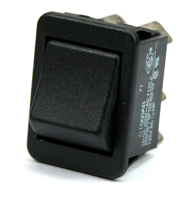 Wippenschalter 25x30mm 2x ein - ein 16A/250V
