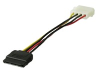 Powercable 5,25" male - 15-polig S-ATA - 0,13m