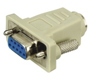 Adapter PS2 Mini-DIN 6p M/ Sub-D 9p F