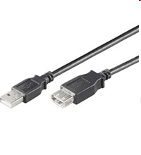 USB 2.0 Verlängerungskabel A -> A - 3m - schwarz