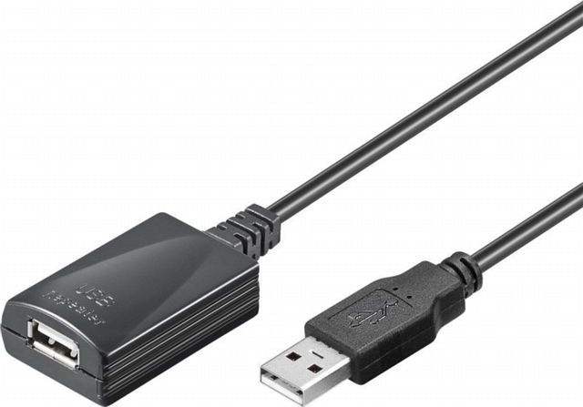 USB 2.0 Akive Verlängerungskabel A -> A - 5m