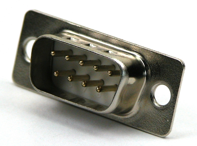 Sub-D connector soldeer male - 9-polig