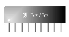 Diodenetwerk 8x 1N4148 - 80V/100mA CC - SIP-9