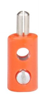 Laborstecker ø2,6mm mit querloch - orange