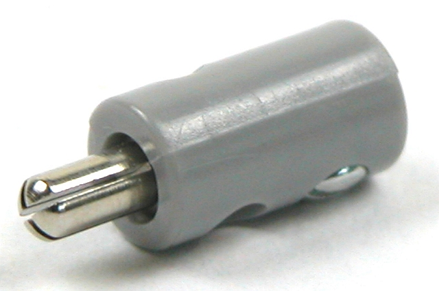 Labory plug ø2,6mm with side-entry - grey