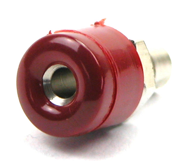 Labory socket panelmount ø2,6mm - red
