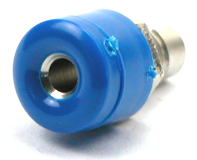 Labor einbau-buchse ø2,6mm - blau
