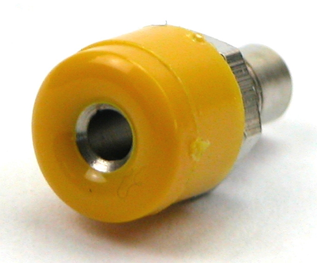 Labor einbau-buchse ø2,6mm - gelb