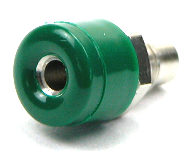 Labor einbau-buchse ø2,6mm - grün