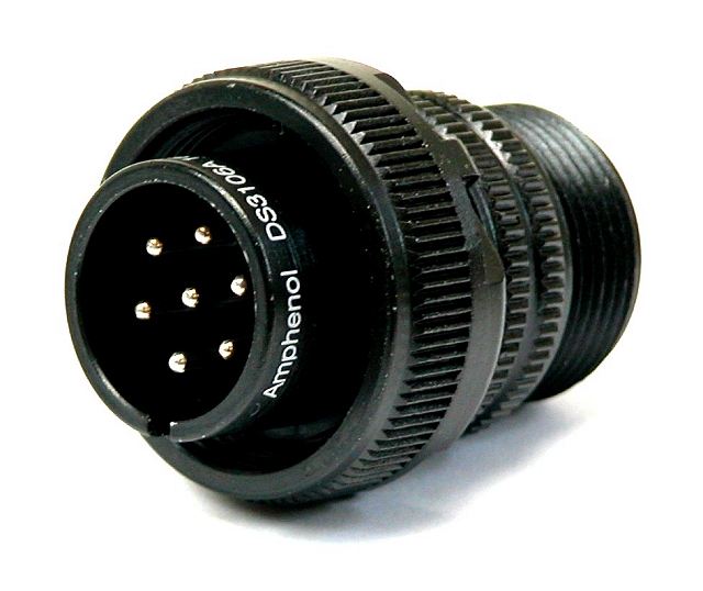 Cable plug straight male 7P 280º