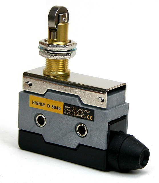 Compact Enclosed Switch 10A 125/250Vac - met drukrol (dwars)