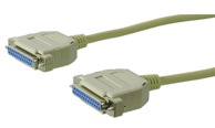 Serial cable D-Sub 25-p female -> D-Sub 25-p female molded - 3m