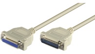Serial cable D-Sub 25-p male -> D-Sub 25-p female molded - 5m