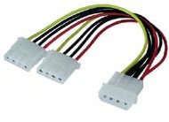 PC powercable intern 1x5,25" -> 2x5,25" - 0,13m