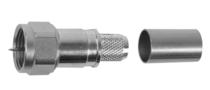 F stecker krimp 75 Ohm - HDTV  - RG59B/U