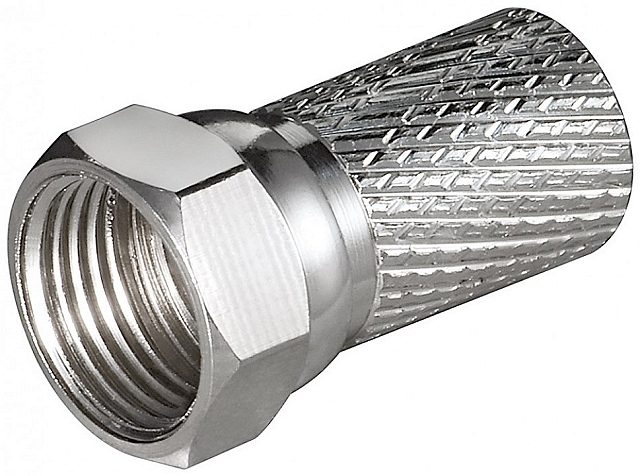 F-Twist-on plug for ø7,0mm cable  - 20mm