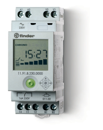 Dig. Time switch with light dependant relay