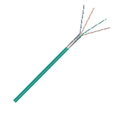 x100m F/UTP Cat5e kabel - soepel CCA AWG26/7 PVC - groen