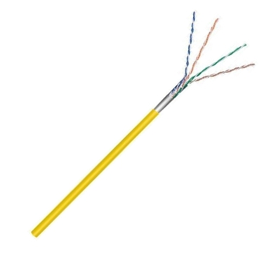 x100m F/UTP Cat5e kabel - stranded CCA AWG26/7 PVC - gelb