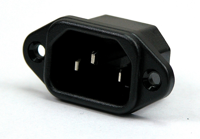 Panelmount for powerplug 3-pole screwterminal