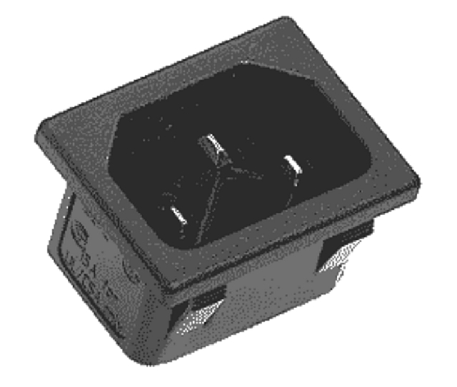 Panelmount for powerplug 3-pole Snap-In
