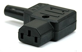 Powerplug 3-pole female angled