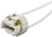 Halogen lampfassung G-9 ø22mm 230V keramik 14cm silicon kabel