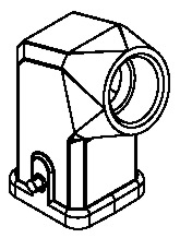 HVD-3 Haube abgewinkelt PG11-eingang EMC