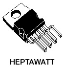 2,5A Power Switching Regulator - Heptawatt - uitlopend