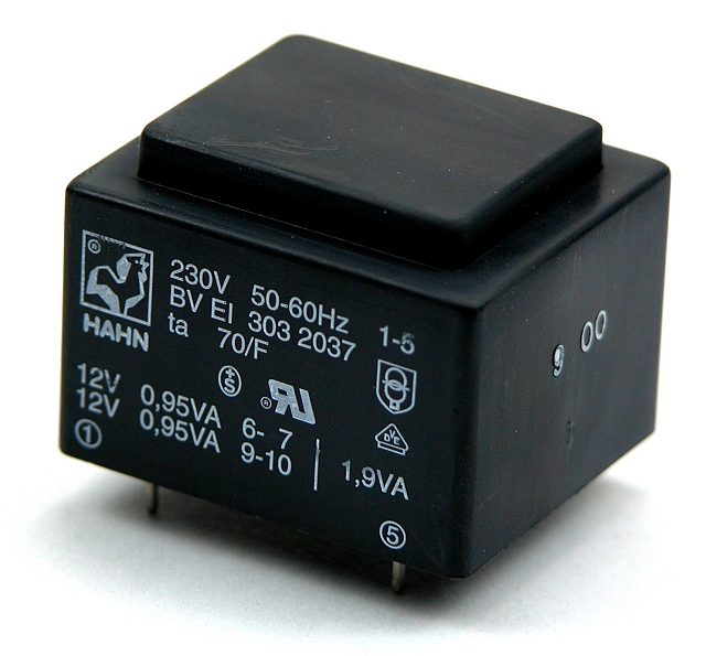 Printtransformer EI30 1,9VA/230V - 15V/126mA
