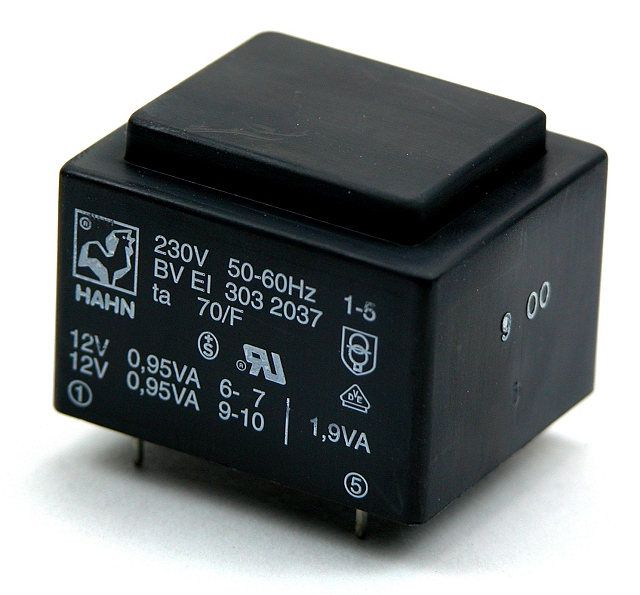 Printtransformator EI30 1,9VA/230V - 6V/316mA
