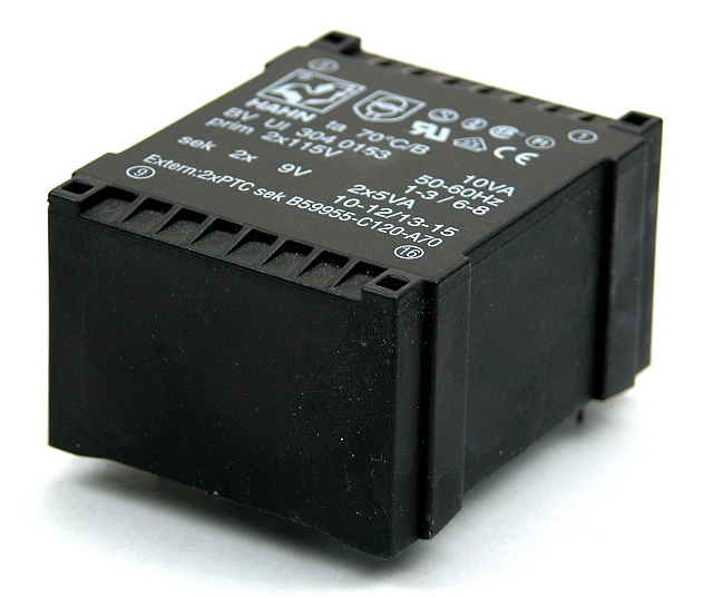 Vlaktrafo UI30 16VA 2x 115V - 2x12V 2x666mA  - Ta70 C/B