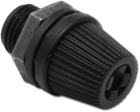 Kabeltrekontlasting ø5-6,8mm, boorgat ø10mm - zwart