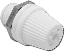 Kabeltrekontlasting ø5-6,8mm, boorgat ø10mm - wit