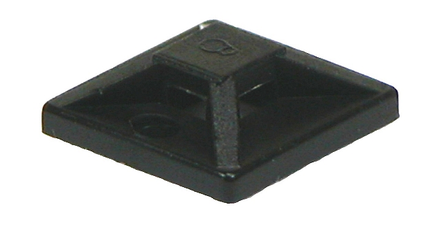 Plakzadel 13x13mm zwart