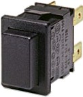 Drukbutton enkelpolig off-moment 15x21mm 13A/250Vac