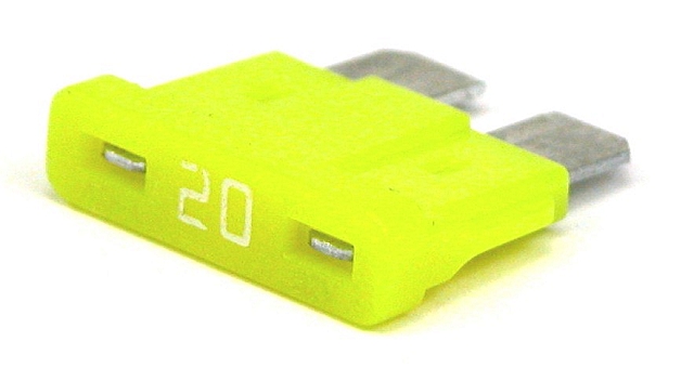 Automotive bladefuse 20A 58V - yellow