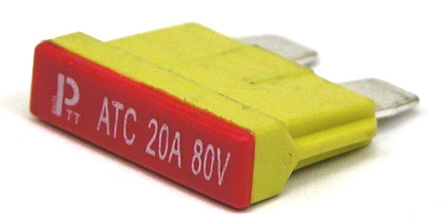 Automotive bladefuse 20A 80V