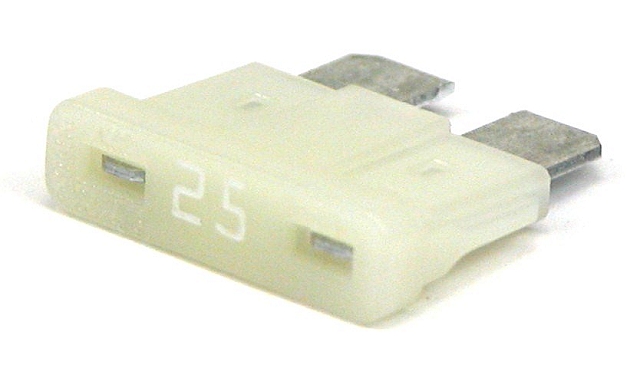 Automotive bladefuse 25A 58V - white