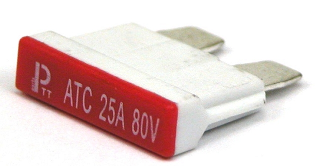 Automotive bladefuse 25A 80V