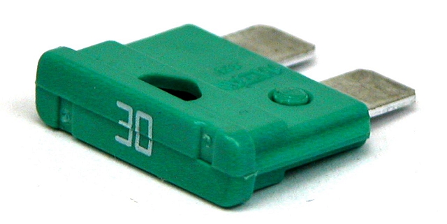 Automotive bladefuse 30A 32V - green