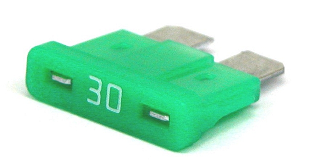 Automotive bladefuse 30A 58V - green