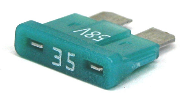 Automotive bladefuse 35A 58V - turquoise