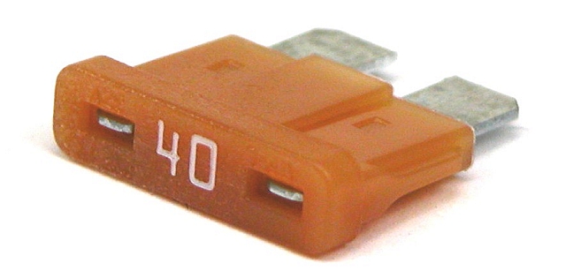 Automotive bladefuse 40A 58V - amber