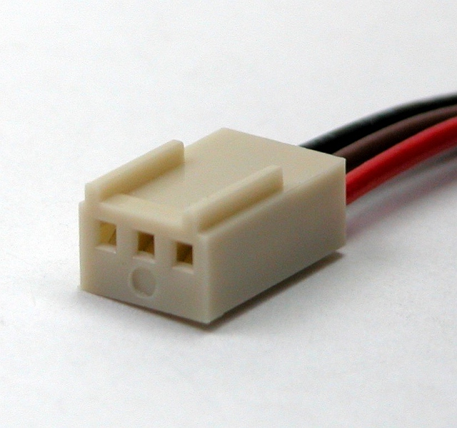 KK 2,54 Female Housing Connector 3-polig met 30cm kabel