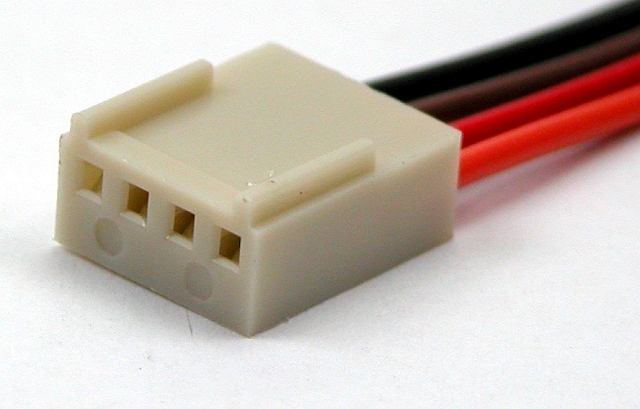 KK 2,54 Female Housing Connector 4-polig met 30cm kabel