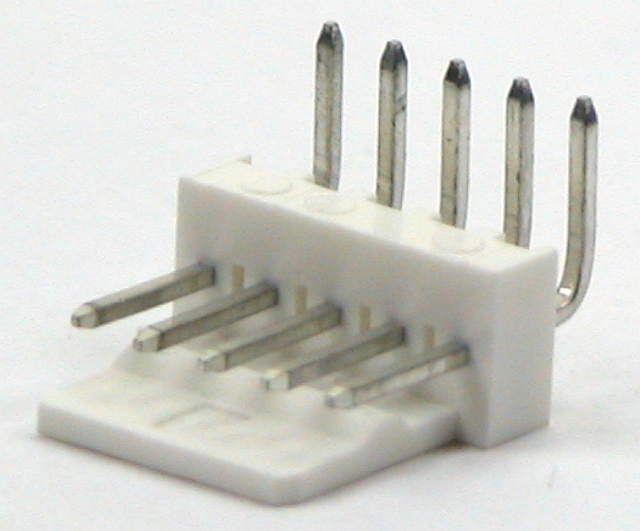 KK 2,54 Header PCB angled 5-pole