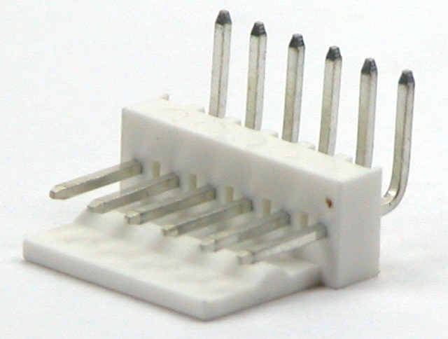 KK 2,54 Header PCB angled 6-pole